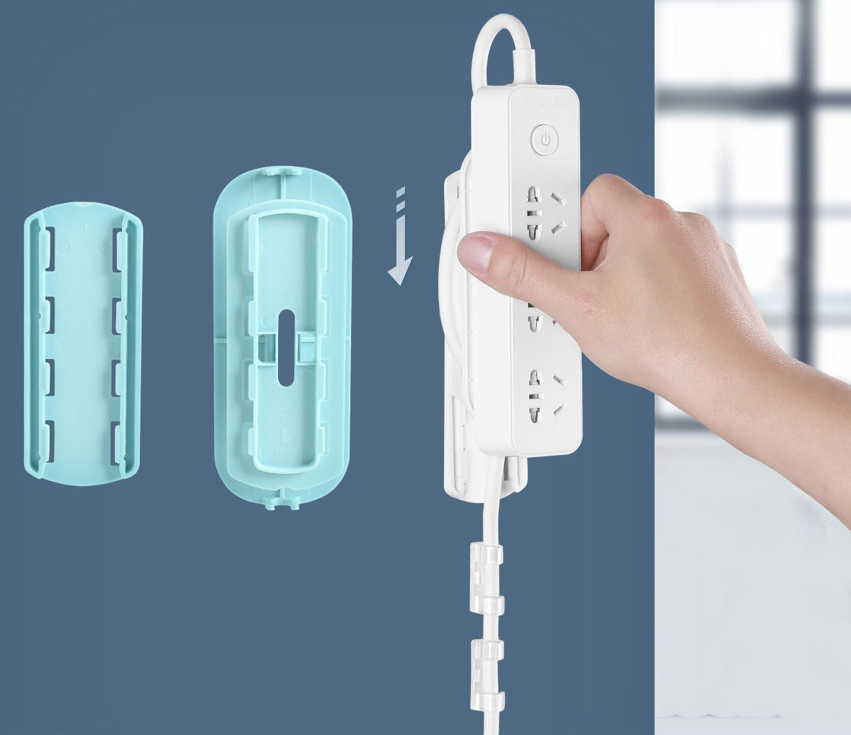 The socket holder is free of perforation and traceless wall-mounted