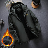 Mens Quilted Jacket For Middle Age Father Winter Jacket