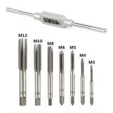 8-piece Tap Hardware Tools Metric Hand Tap Suit