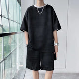 Loose Short Sleeve T-shirt Shorts Trendy Handsome Casual Two-piece Suit