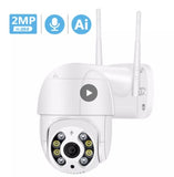 Cross-border new wireless WiFi surveillance camera dual light source AI intelligent monitoring ball machine with cloud storage