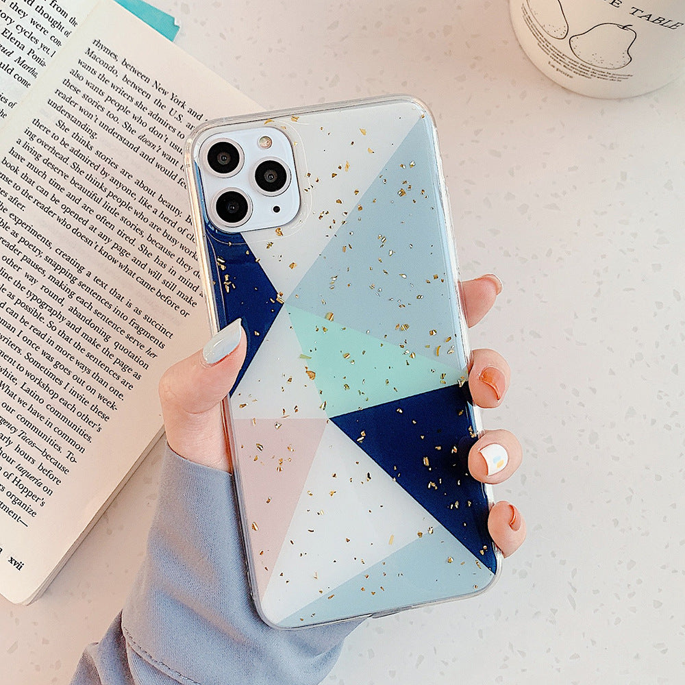 Geometric color matching cell phone case