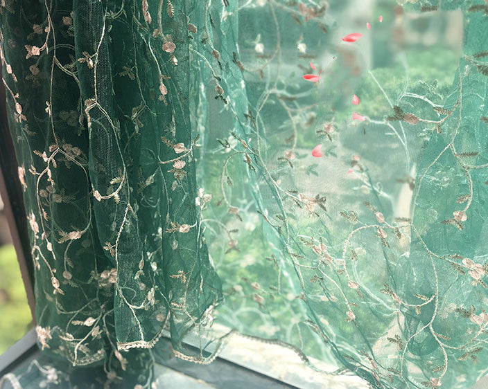Embroidery Lace Fabric Lace Mesh Gauze Flower
