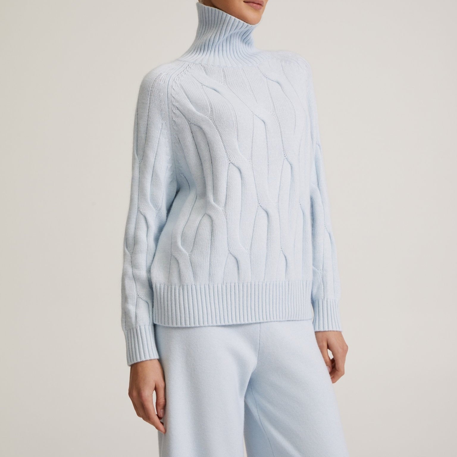 Long Sleeve Autumn And Winter Turtleneck Sweater Women's Two-piece Loose