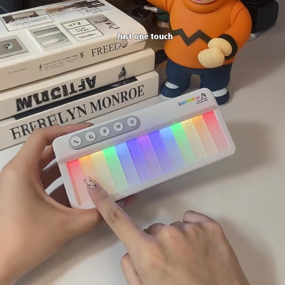 Rainbow Light Touch Screen Children's Electronic Keyboard Toy