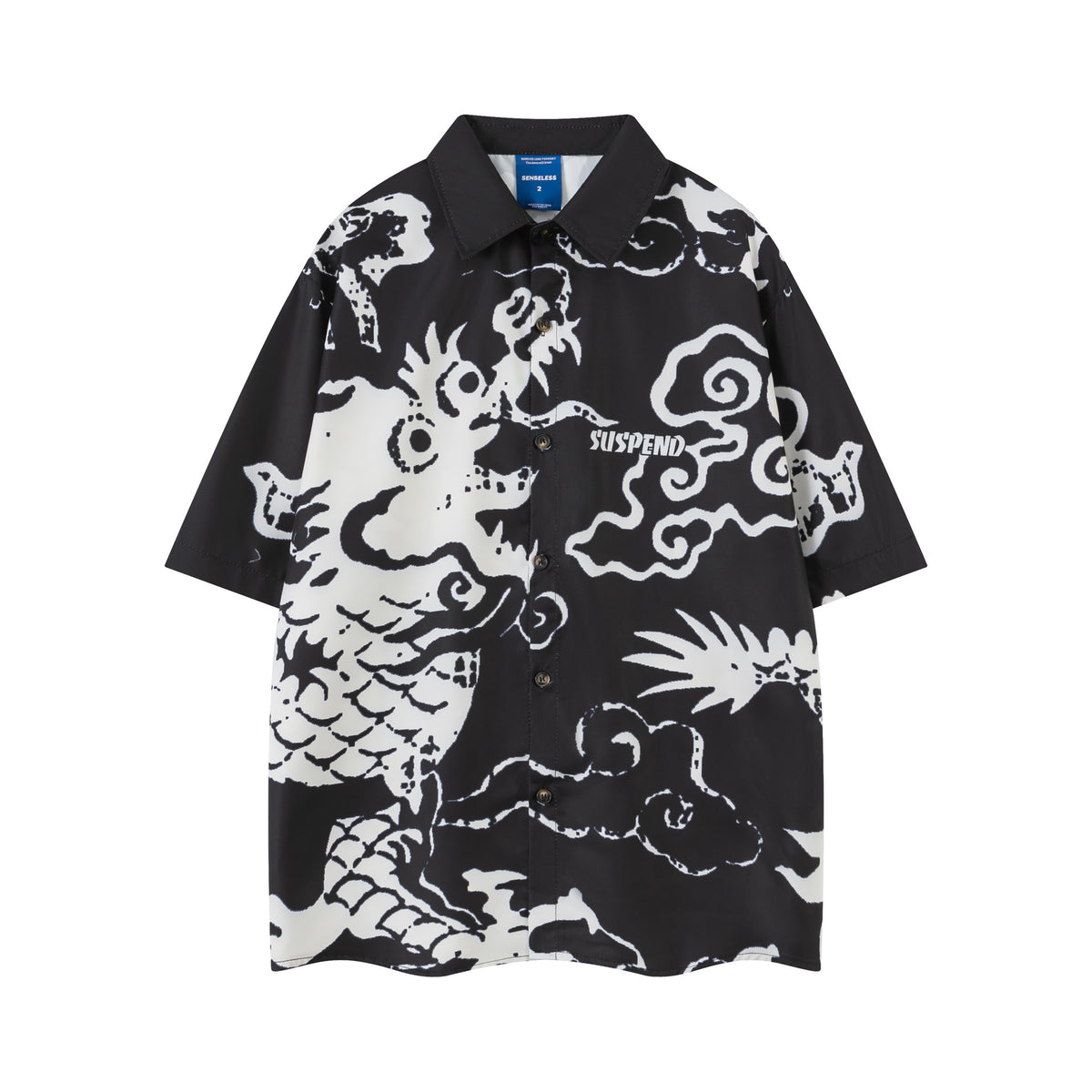 Ретро-трендовая уникальная повседневная свободная рубашка