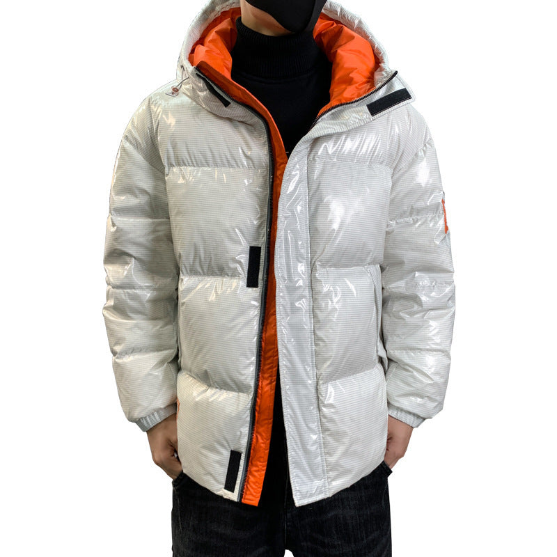 Thickened warm bright windproof jacket 90 Down