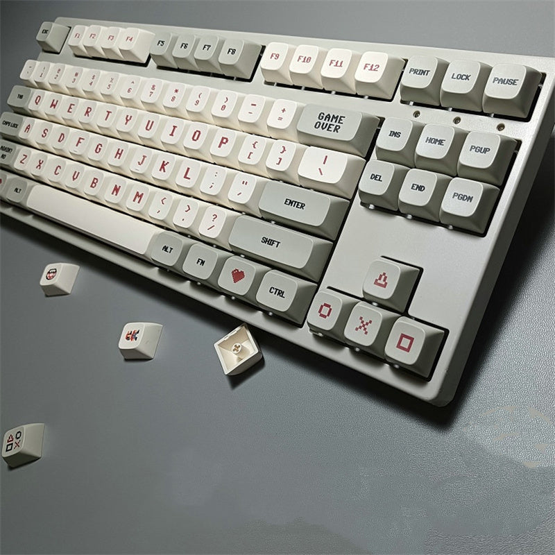 Pixel Video Game Theme Sublimation PBT Keycaps