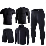 Five-piece quick-drying sports fitness suit