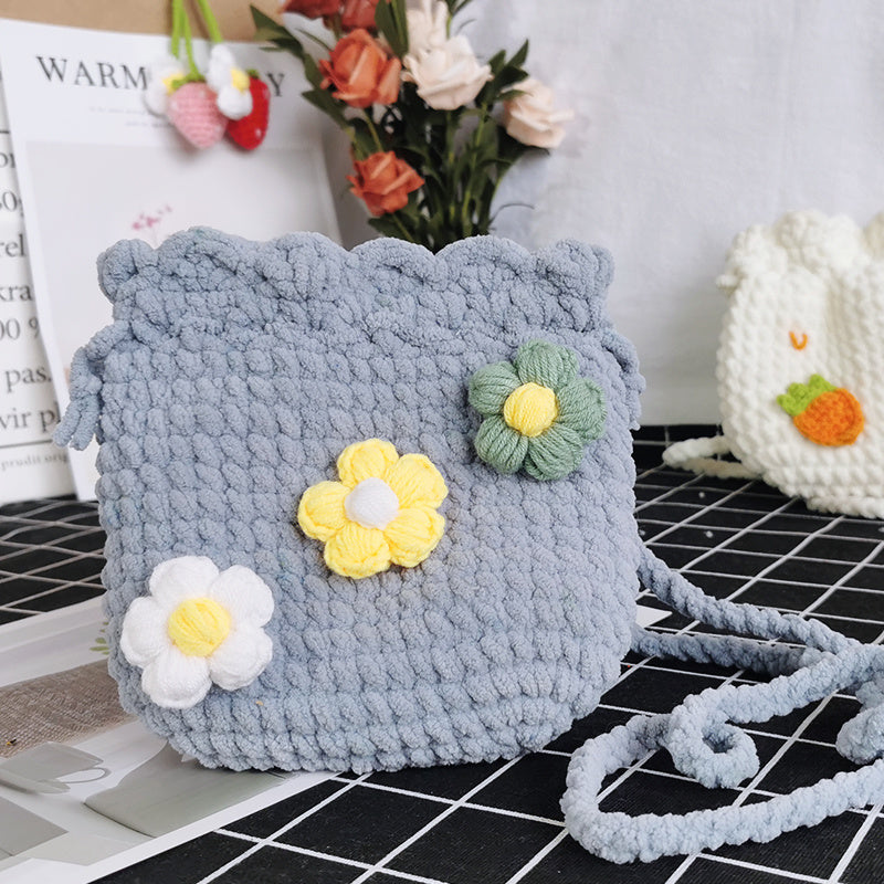 Hand Knitting To Make Crochet Diy Material Bag