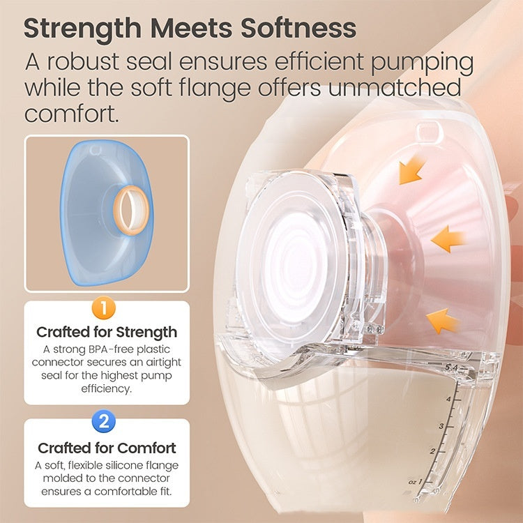 New Wearable Breast Electric Hands-free Mute