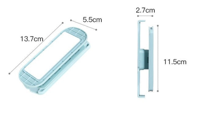 The socket holder is free of perforation and traceless wall-mounted