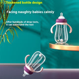 Baby Wide Caliber PP Straw Feeding Bottle Baby Plastic Water And Milk Bottle With Handle
