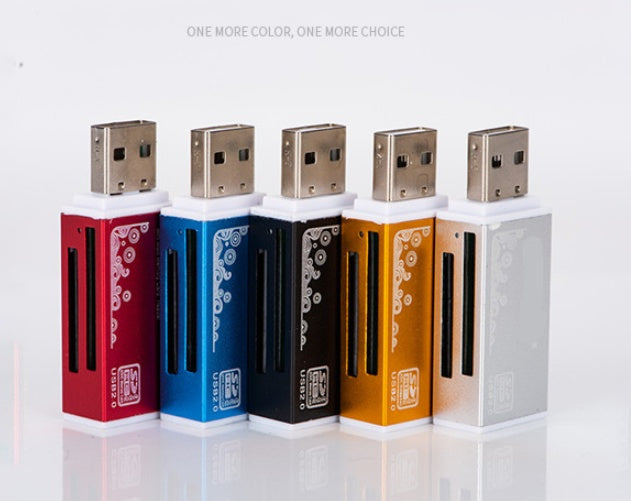 Aluminum Alloy USB Multi-card Reader