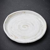 Japanese Style Rough Pottery Shaped Antique Dishes
