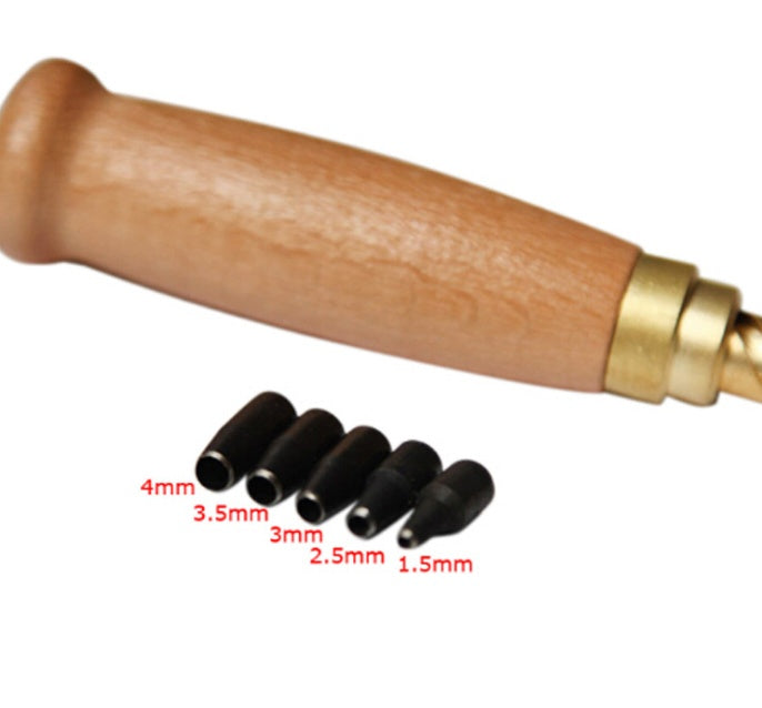 Ротари Punching Punchers Leather Craft Tools 6 дона / маҷмӯи