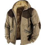 3D Printed Cotton Lined Hooded Jacket