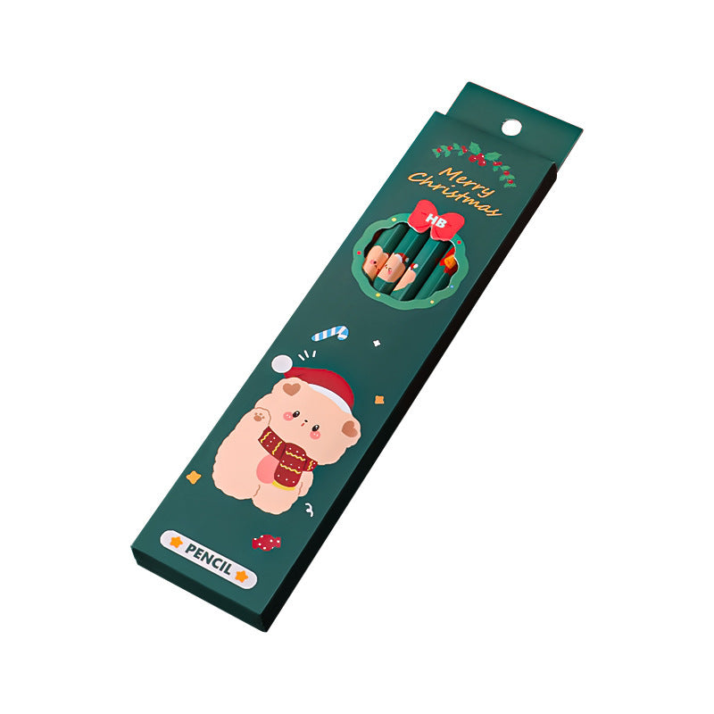 Cartoon Christmas Box Children Stationery Sketch Pencil