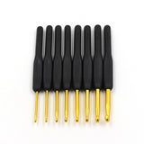 Knitting DIY Thick Sweater Plastic Soft Handle Crochet Hook Set Of 8