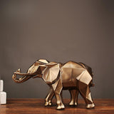 Resin Craft Geometric Elephant Craft Ornaments