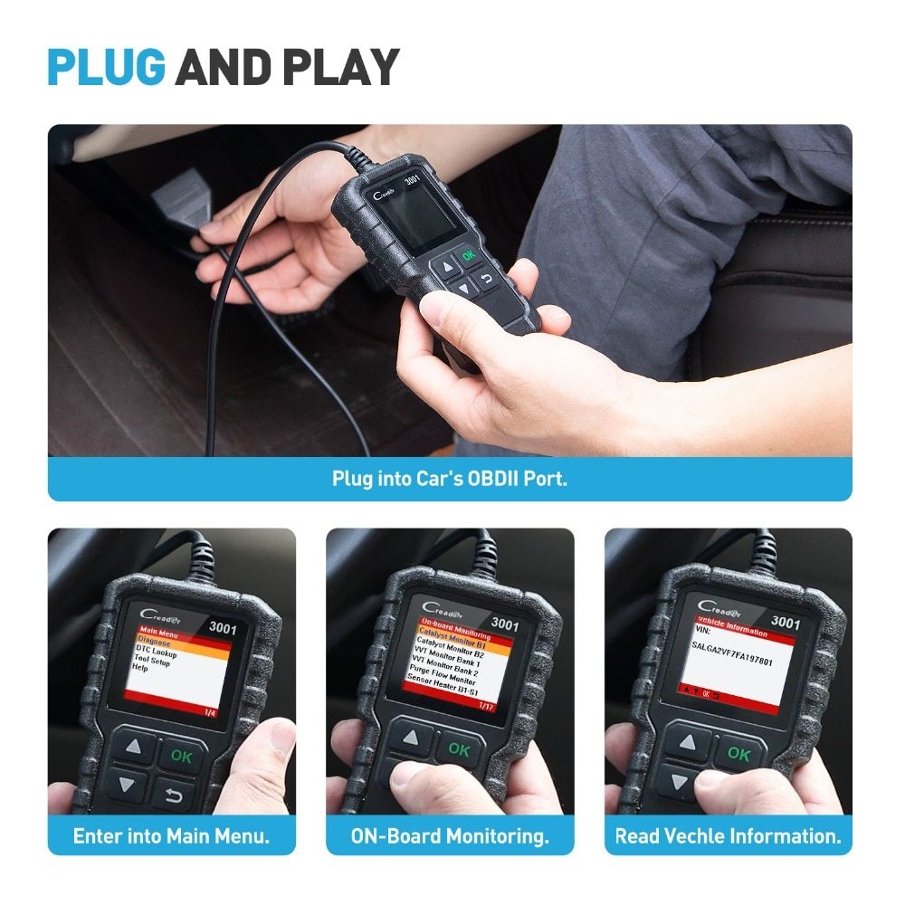 Code reader CR3001 X431 3001 Auto Scan tool 