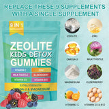 Zeolite Gummy Kids Detox Gummy With Vitamin Milk Thistle Mineral Immune&Wellness Support 60 Count