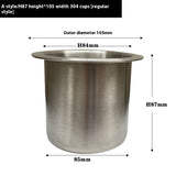 Stainless Steel Cup Saucer RV Modification Accessories