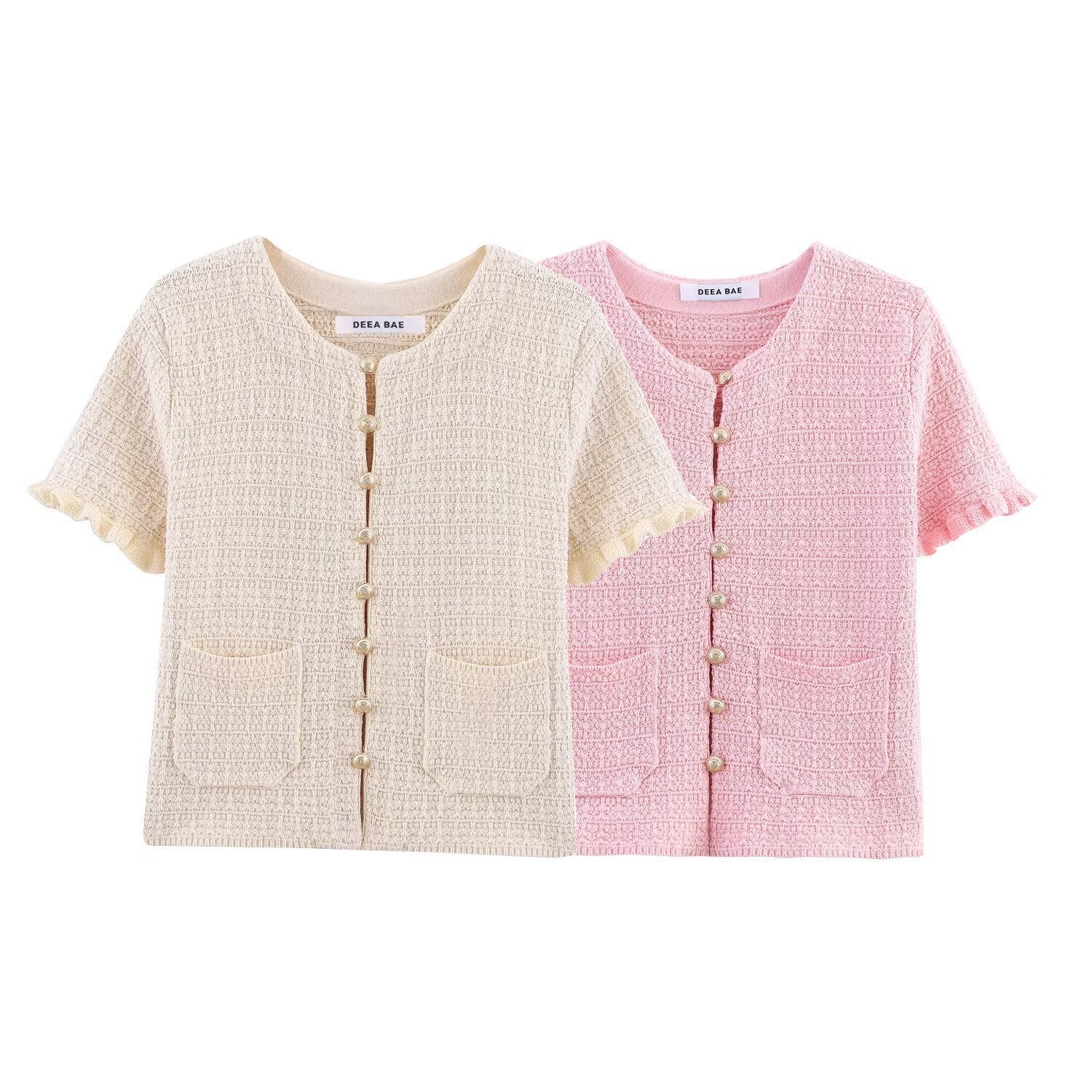Tank-top Skirt Knitted Cardigan Three-piece Set