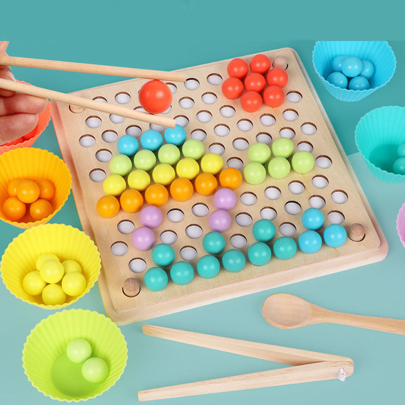 Clip bead puzzle game