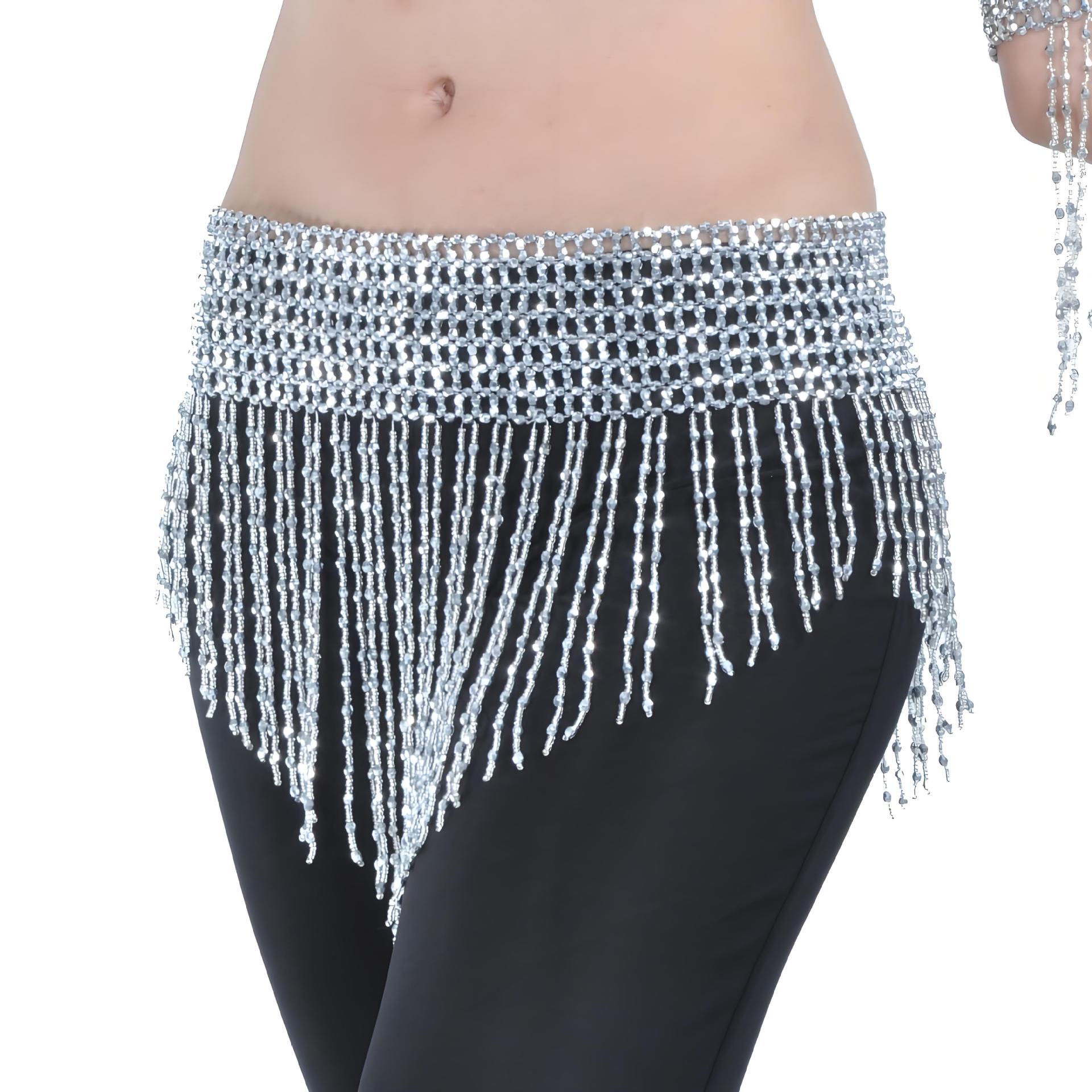 Triangle Tassel Waist Chain Beading Bead Necklace Waist Chain