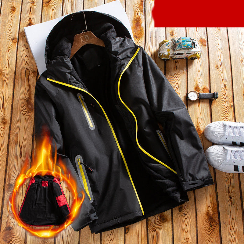 Mens Quilted Jacket For Middle Age Father Winter Jacket