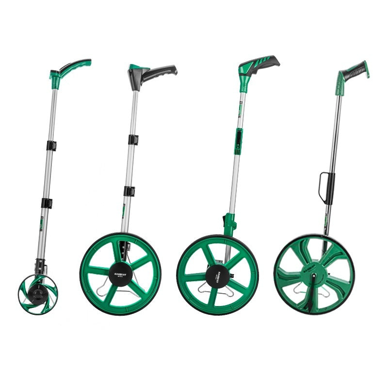 Tuosen Hardware Tools Hand Push Telescopic Rangefinder Mechanical Folding Roller Measuring Wheel Handheld Digital Display Ranging Wheel