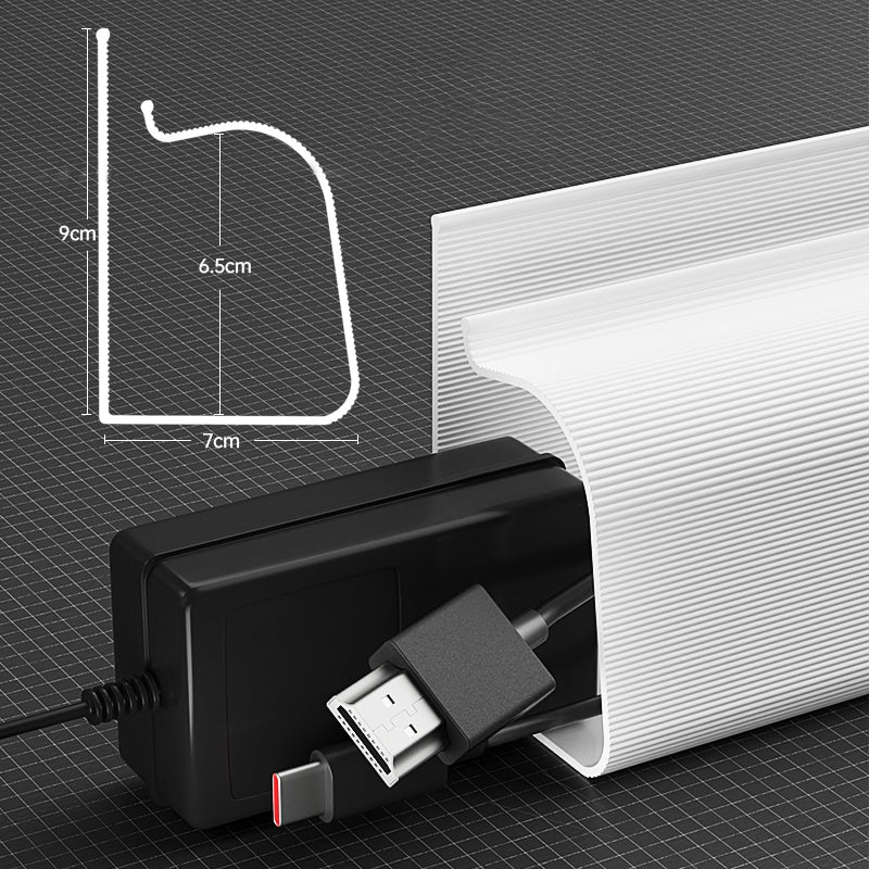 Computer Desk Bottom Cable Management Rack Storage Slot