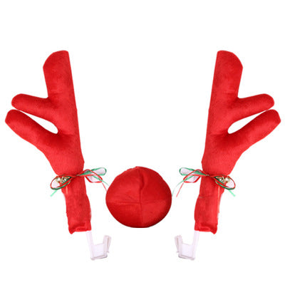 Cars adorn Christmas antlers