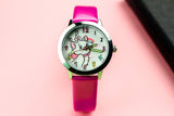 Cute cat luminous pointer strap watch