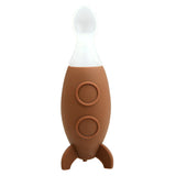 Creative Small Rocket Squeeze Silicone Feeding Spoon Baby Food Supplement Feeding Bottle