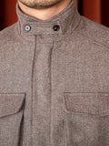 Wool Safari Jacket Jacket Casual Slim Jacket Men