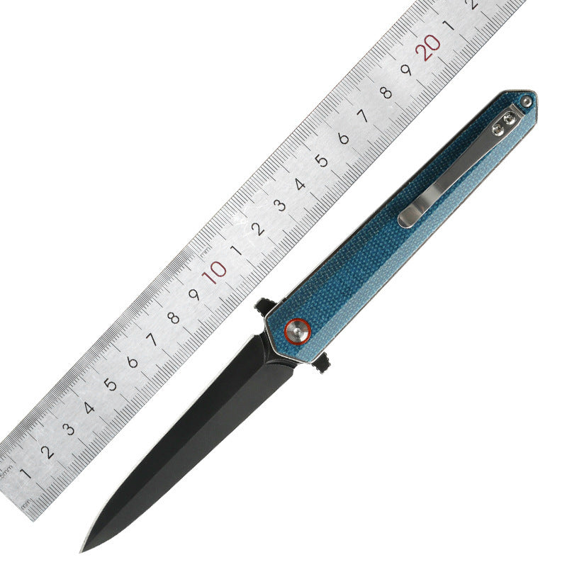 Outdoor Multifunctional Portable Folding Knife Hardware Tools Climbing Camping Survival Linen Handle
