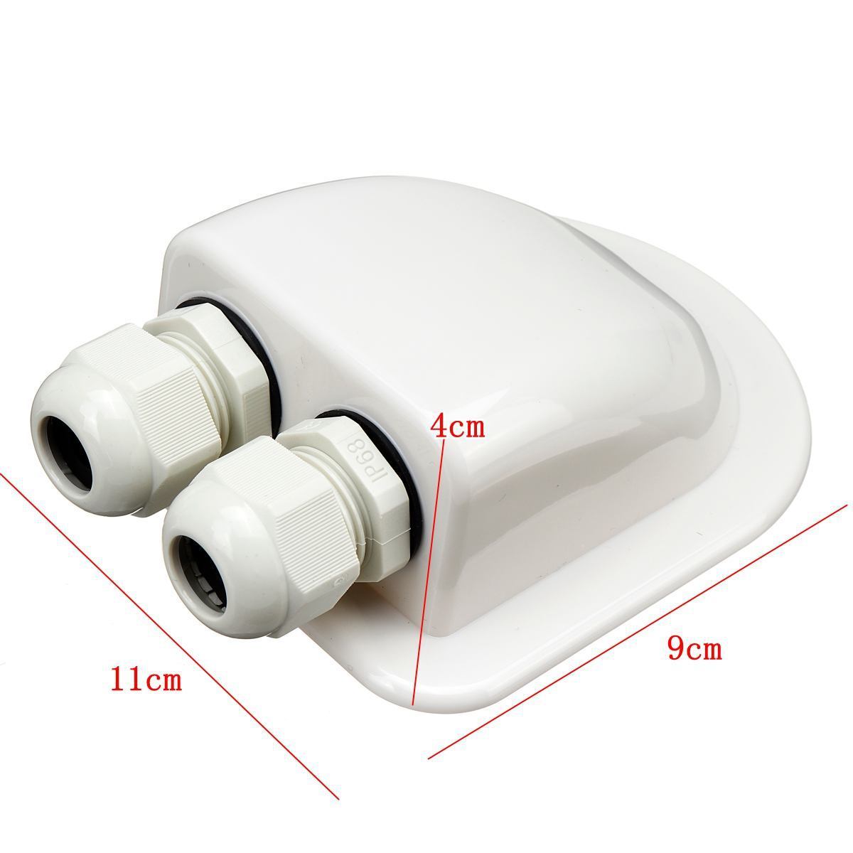 Solar Photovoltaic Plastic Bracket Double Hole ABS Photovoltaic RV Junction Box RV Roof Waterproof Junction Box