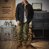 Рабочая одежда Ретро Tough Safari куртка стираная джинсовая куртка Tough Guy Мужская модная брендовая рубашка