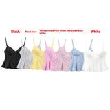 Single-breasted Wide Pleated Skirt Hem Slim Short Women's Vest