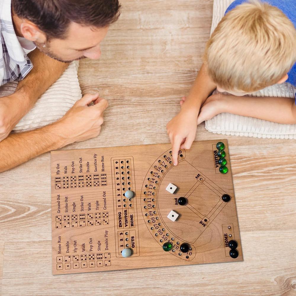New Baseball Dice Board Game Interactive Double Battle Table Game Funny Sports Toy For Adults Kids Party Props