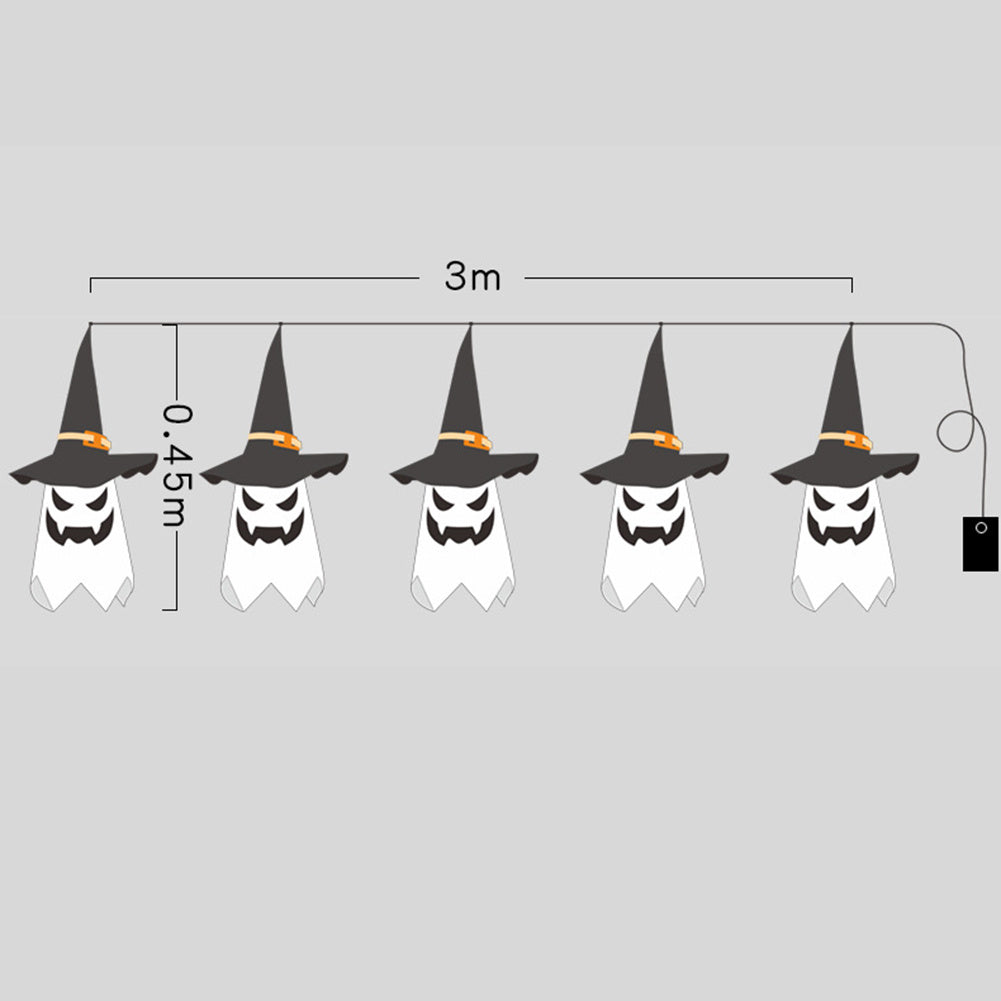Хеллоуин Иди Ороиши чароғҳо матои Арт Рӯҳулкудс Halloween сатр чароғҳои