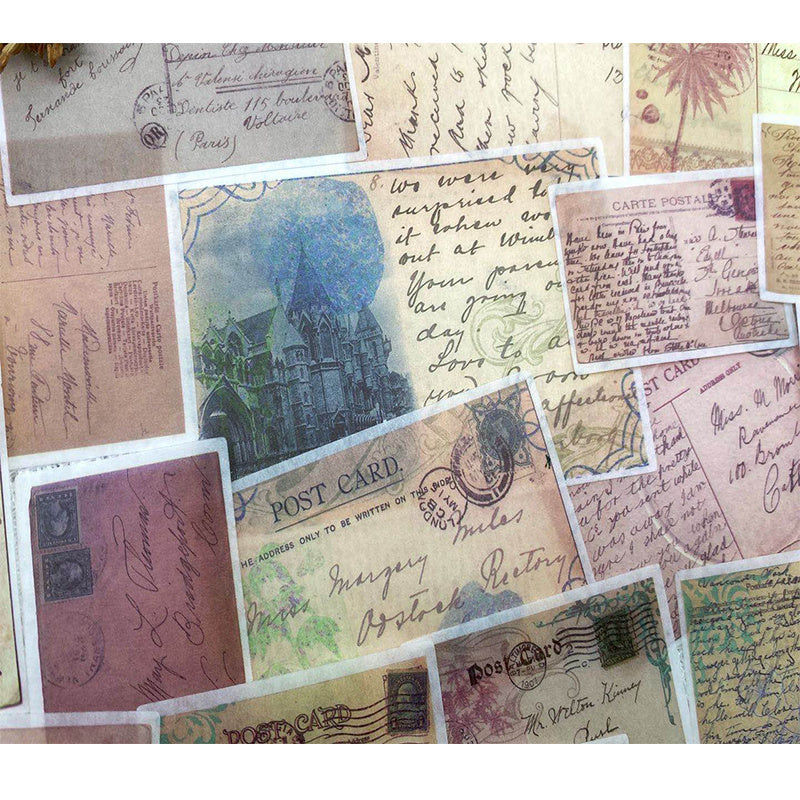 60PCS Bag DIY Vintage Washi Note Stickers Scrapbooking Photo