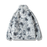 Куртаи Plush мардон Retro Рождество фуҷур Casual Куртка пахта