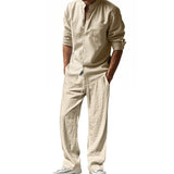 Casual Breathable Long Sleeve Beachwear with Pants