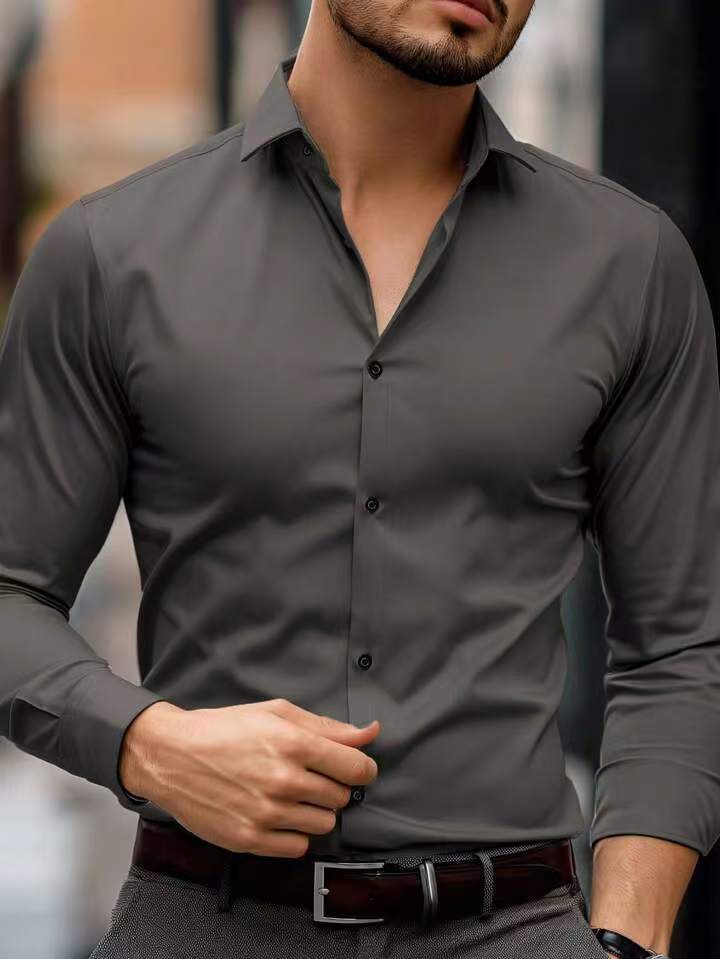 Business Lapel ҷомаи ранги сахти остин Long Casual
