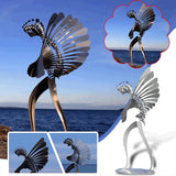 Unique And Magical Metal Rotating Windmill Humanoid Windmill Outdoor Wind Spinner Yard Patio Lawn Garden Decoration