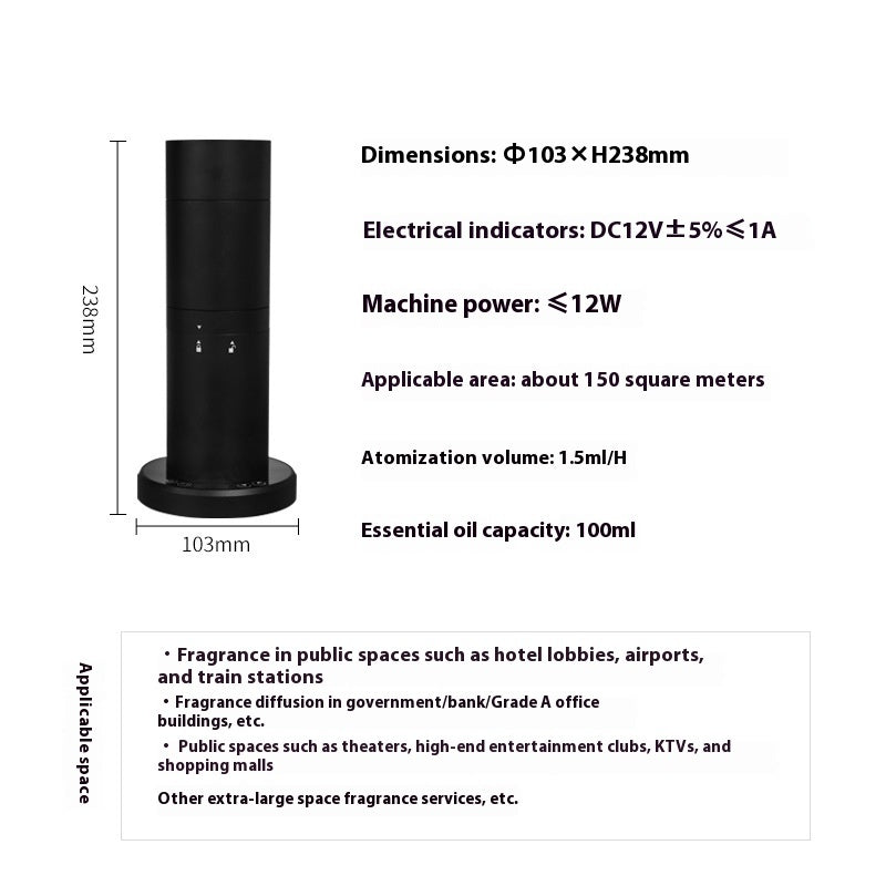 Desktop Vertical Smart Ultrasonic Aroma Diffuser Home Automatic Fragrance Aroma Diffuser