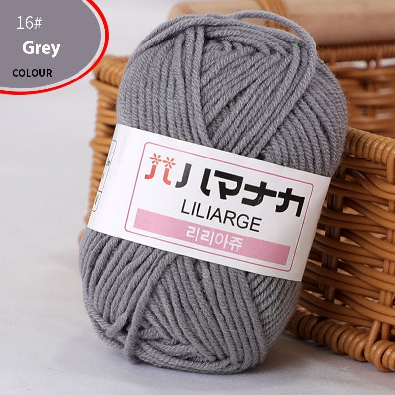 4-Strand Milk Cotton Thread Doll Crochet Knitting Wire Balls